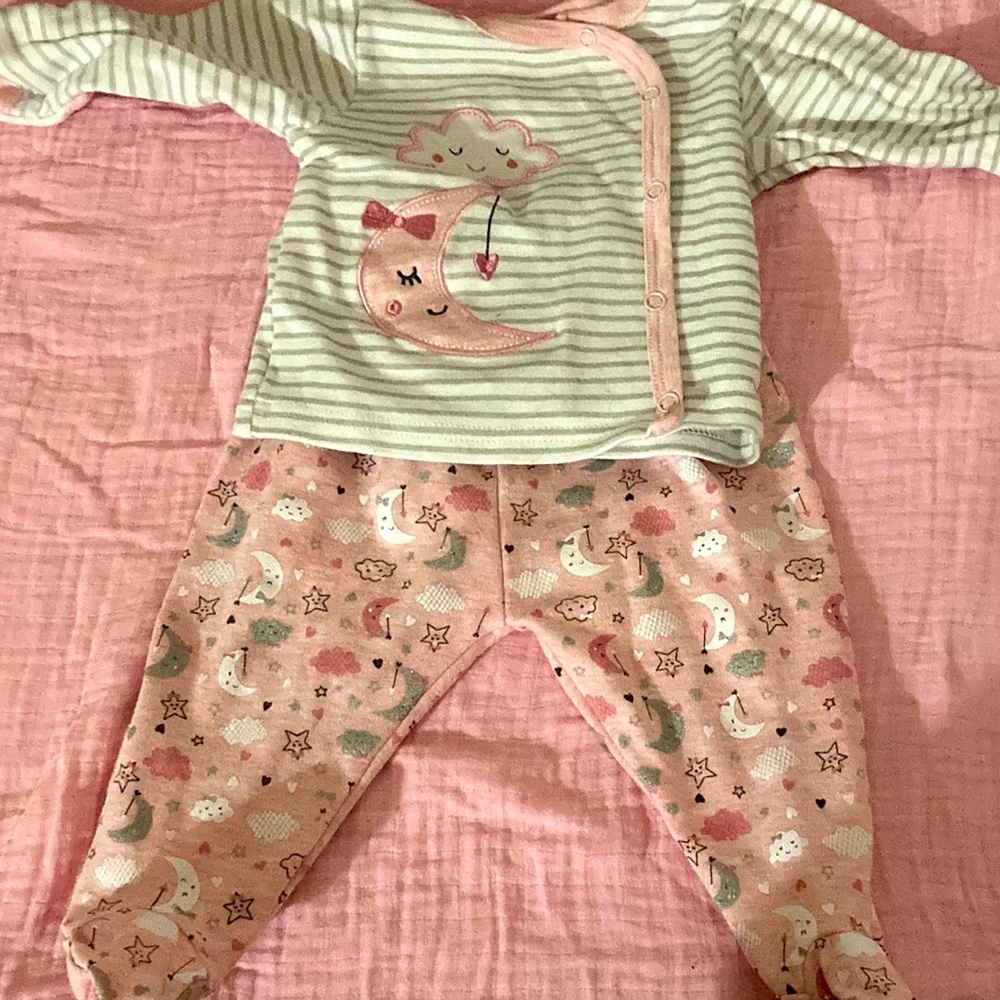 Duck & duck baby girl Pjs 0-3 months